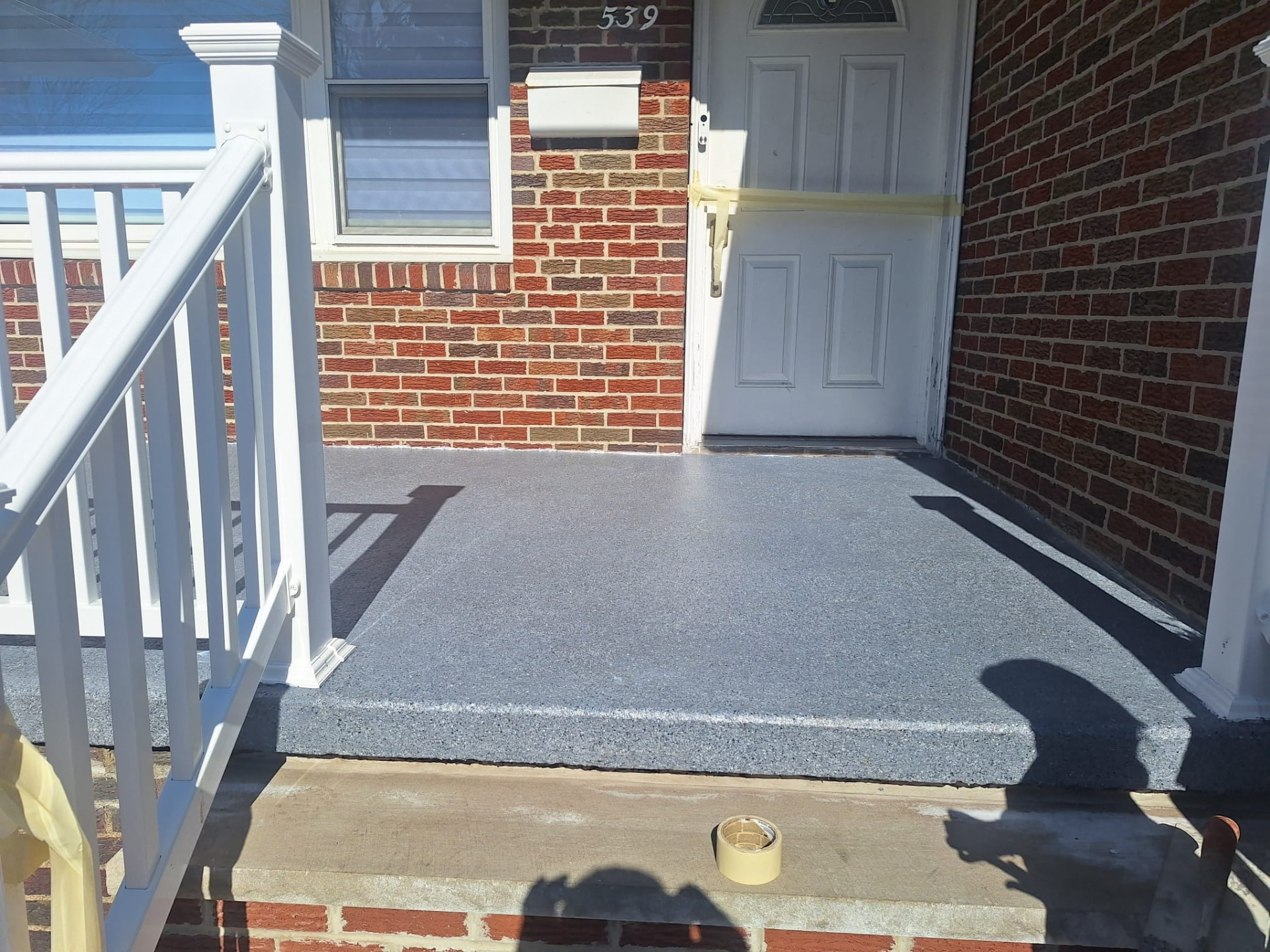 Grani-Flex coated front porch and step